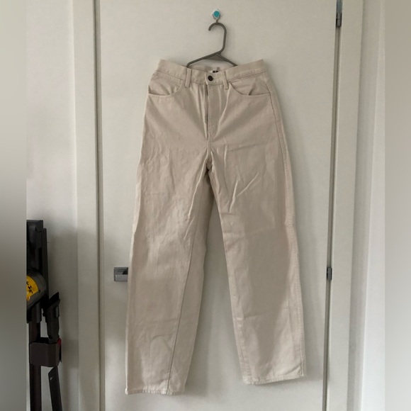Uniqlo Baggy Jeans White US26 - Picture 2 of 4